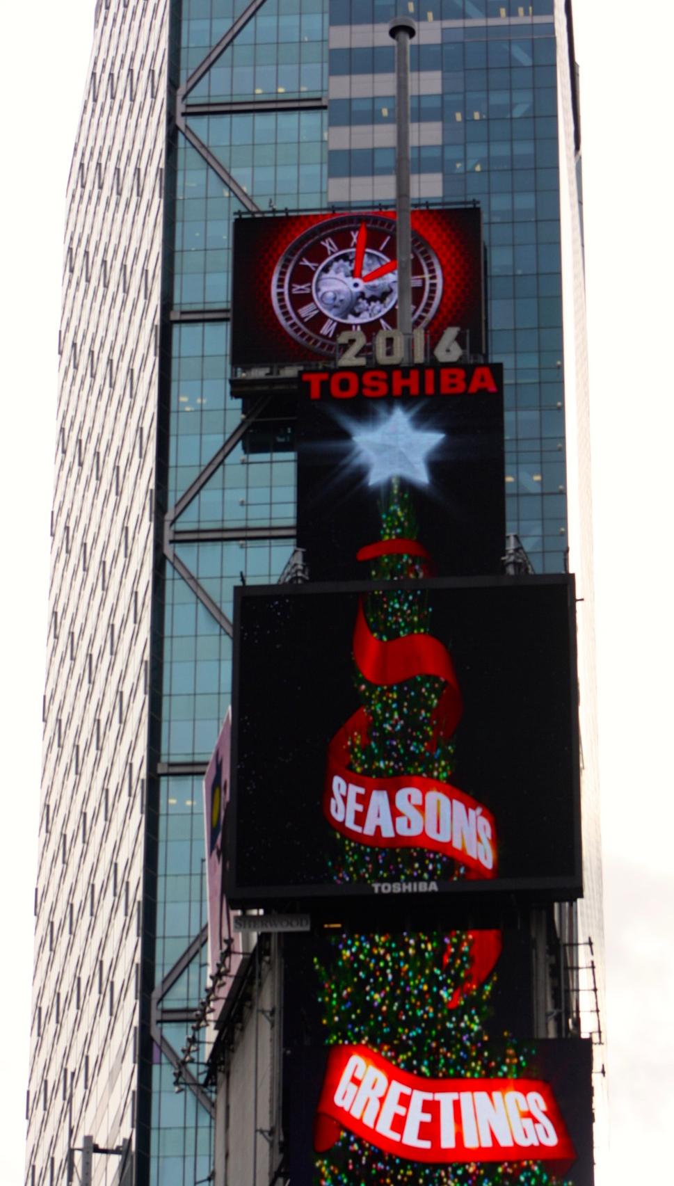 Times Square pripravený na Silvestra