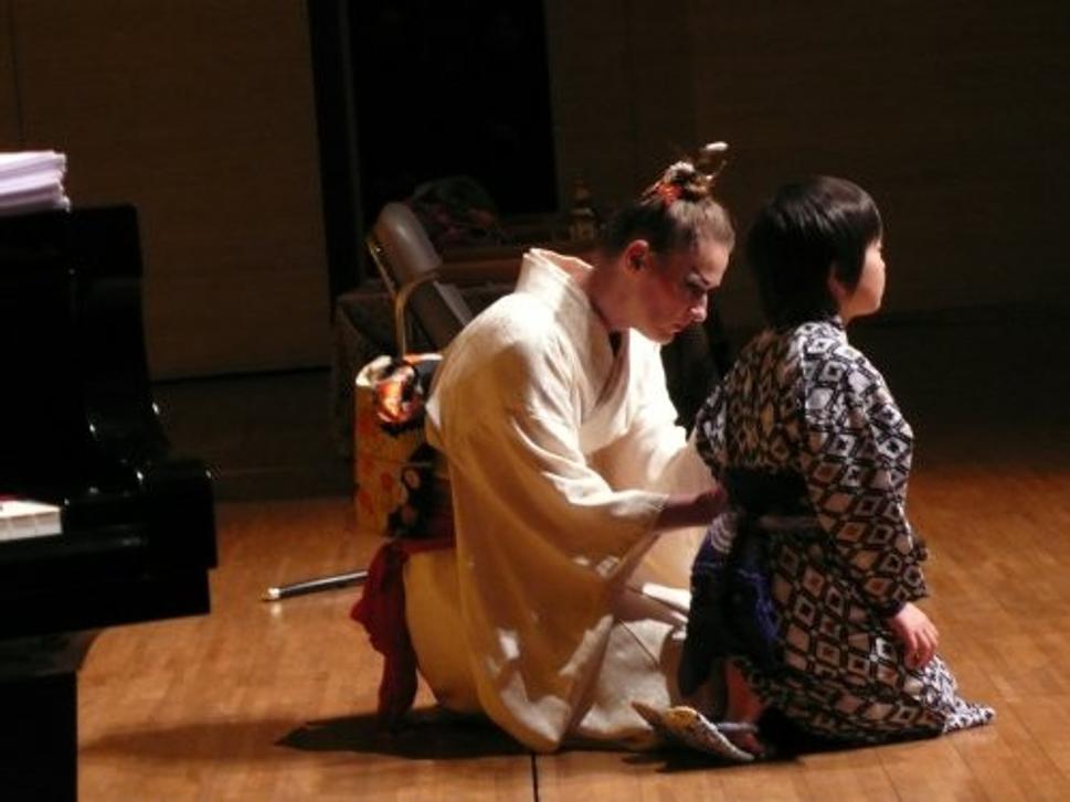 Mária Tomanová v Japonsku v role Butterfly
