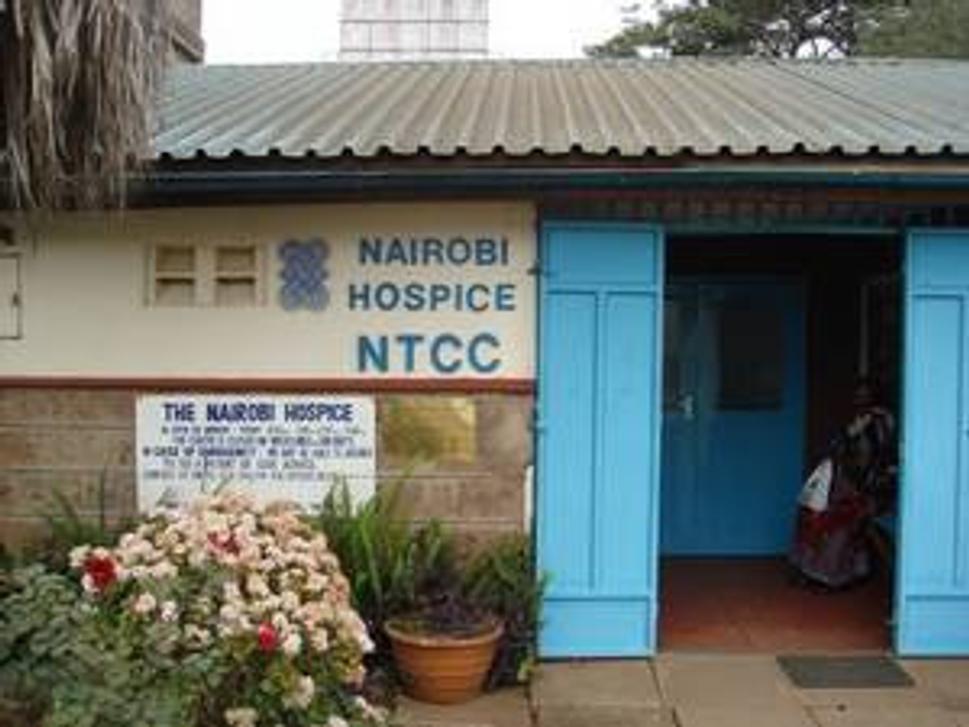 Vstup do hospicu v Nairobi