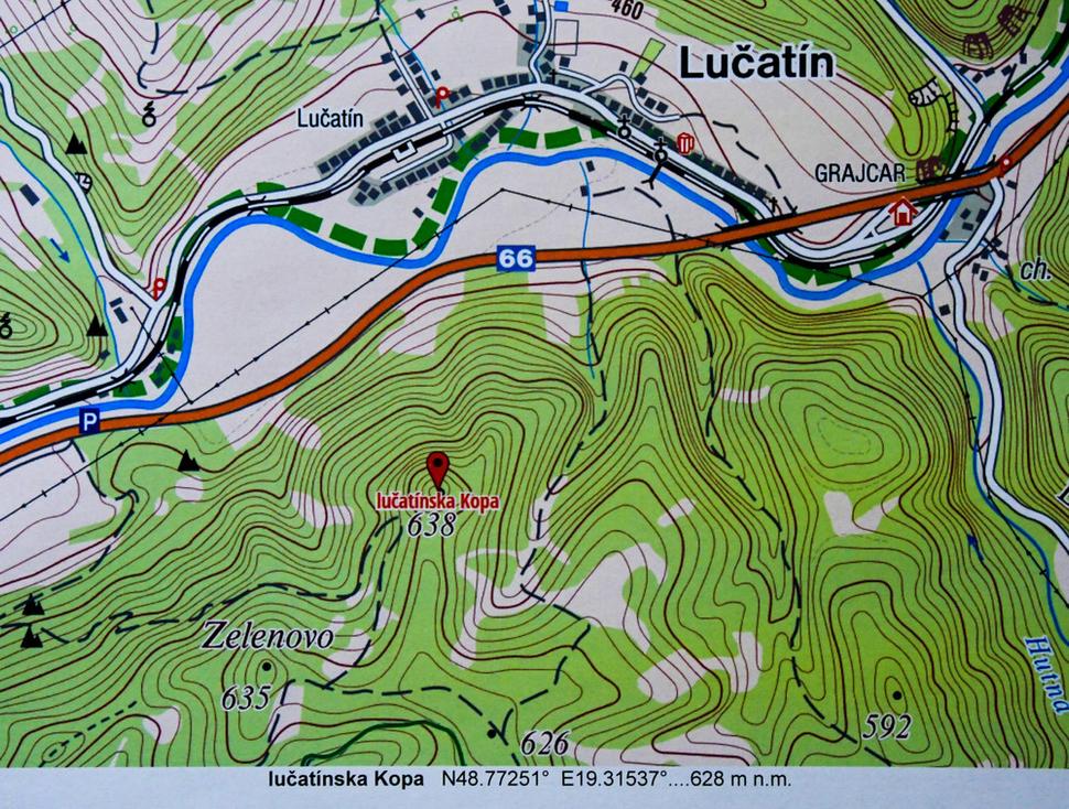 Zo Slovenskej Ľupče (vlak, bus) železným mostom cez Hron po zelenej značke smer Ľubietová. Za vrchom Zelenovo treba podľa navigácie nájsť lesnú cestu (neznačene) ku Kope, na ktorú nás dovedie lesný chodník.