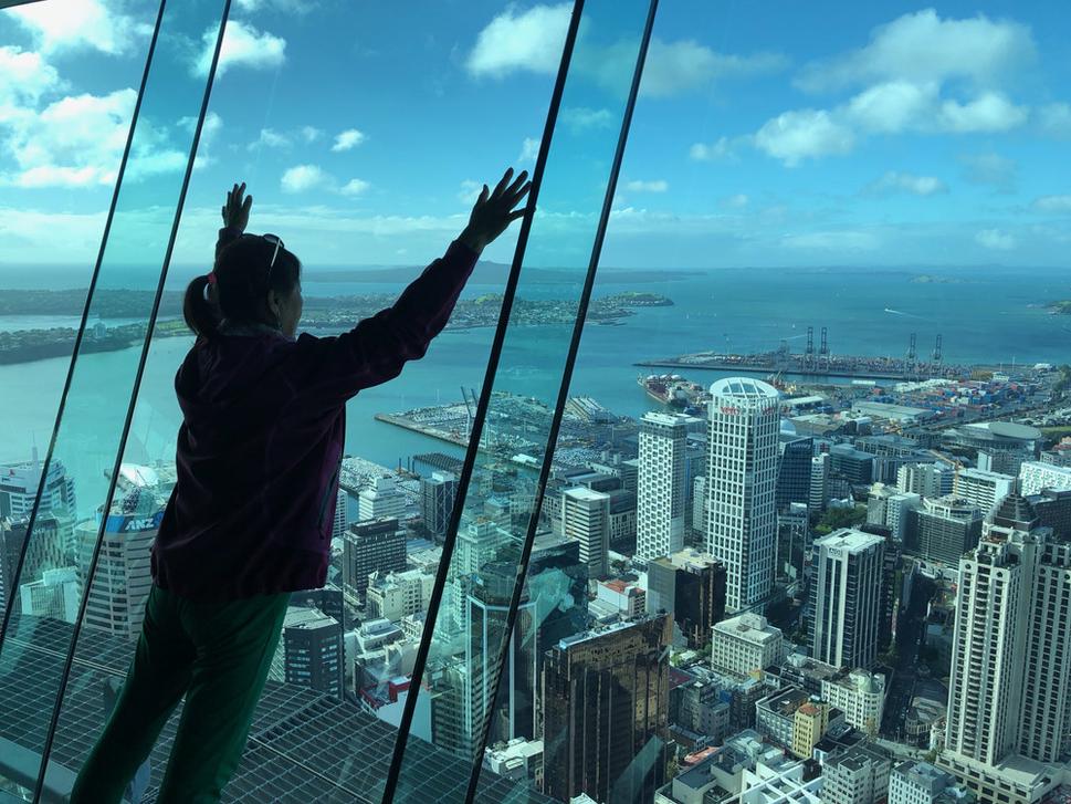 Výhľad zo SkyTower si všetci užívajú plnými dúškami