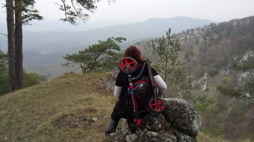 na zelenej značke