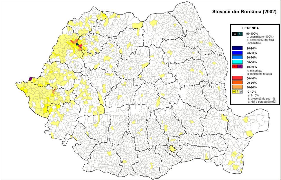 slovenské obyvateľstvo v Rumunsku