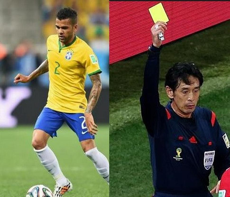 Nádherné spracovanie lopty v podaní Daniho Alveza a prvý kritizovaný rozhodca Nishimura.