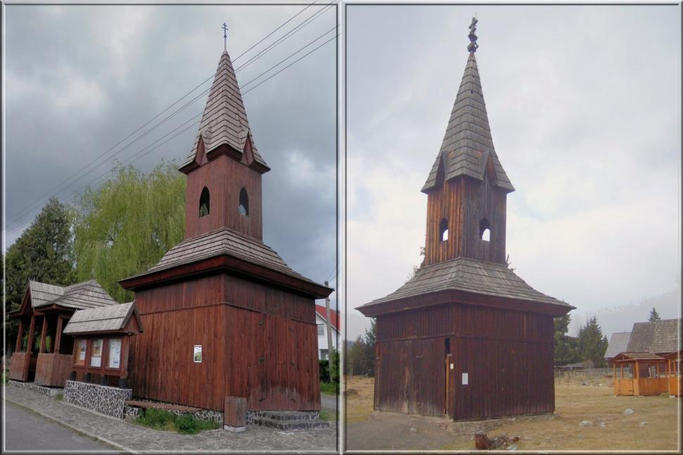 Originál a kópia: naprostred obce Jalovec a v skanzene