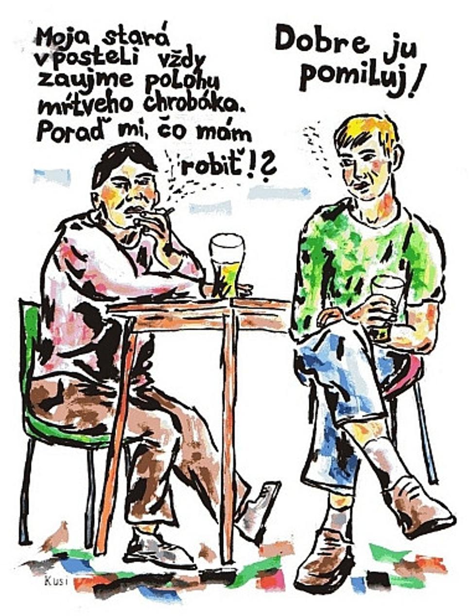 muži sa rozpravajú