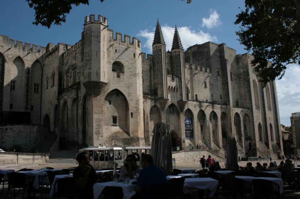 Avignonský pápežský palác.