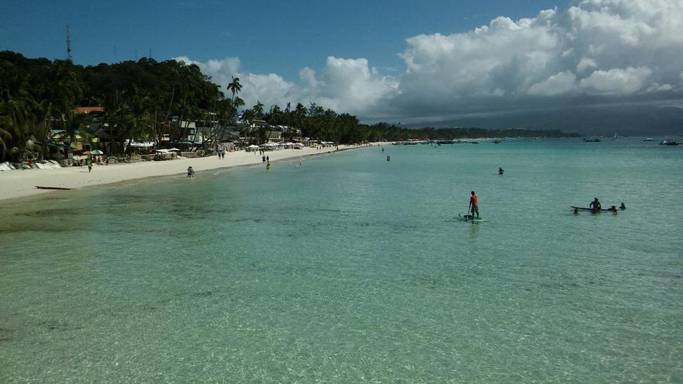 Ukážka toho aká nádherná pláž je na Boracay