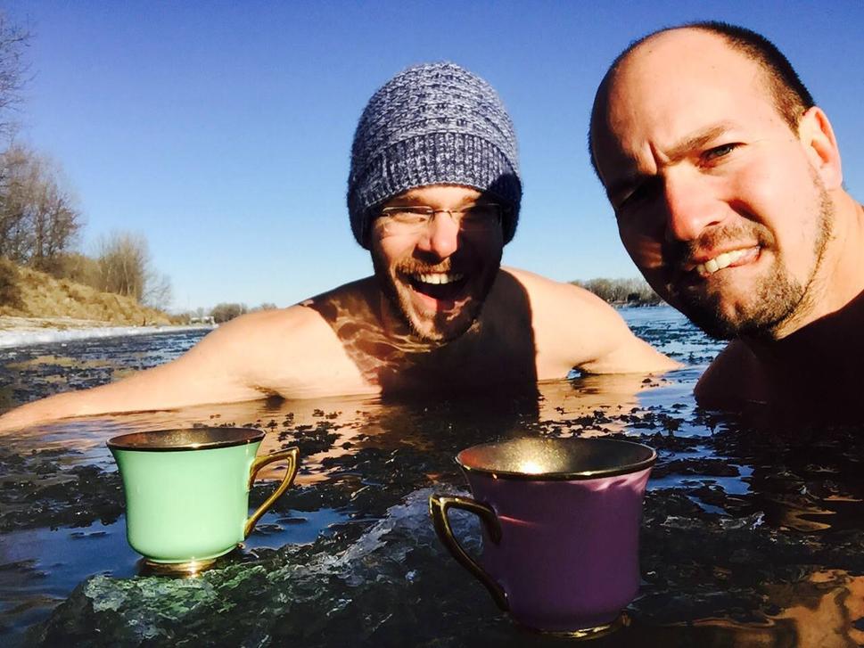 7. 1. Dunajská seansa s kryhami (teplota vody okolo 0 °C)