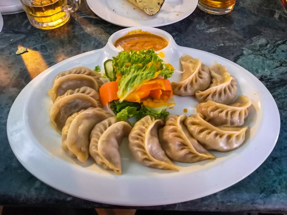 Chicken Momo - moje najobľúbenejšie jedlo aj keď dosť štiplavé.