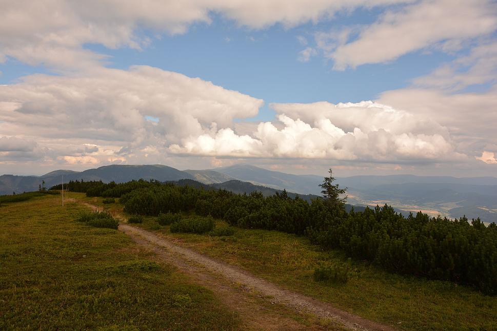 Zadná hoľa pohľad na Kráľovu hoľu