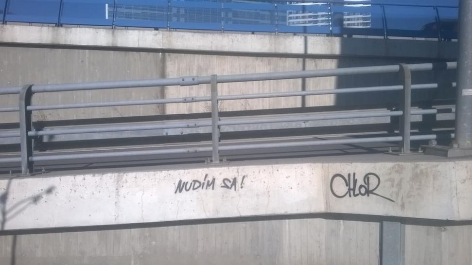 Vysprejované na moste