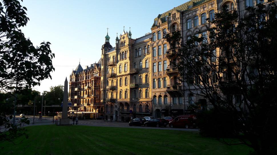 Večerná prechádzka širším centrom Göteborgu