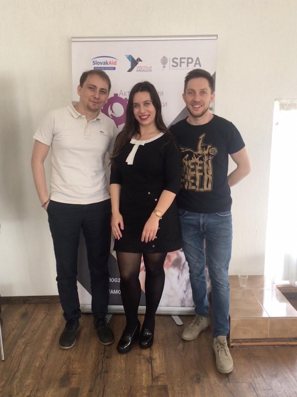 Na tréningu Gagauzian Youth Leadership Program