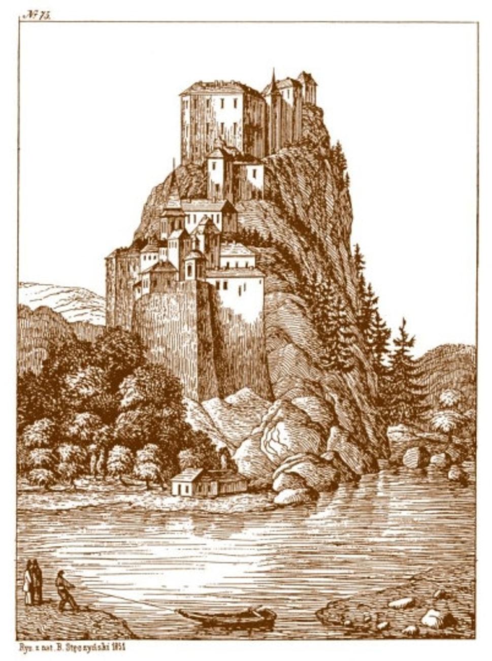 Dobový pohľad na Oravský hrad