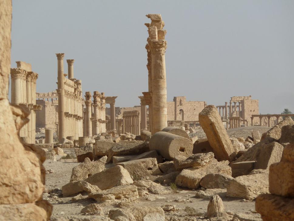 Palmyra, ruiny Veľkej kolonády
