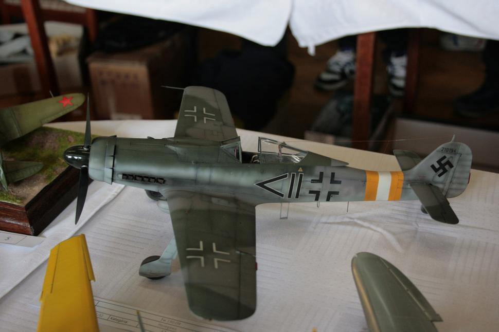 Model nemeckej stíhačky Focke - Wulf 190.
