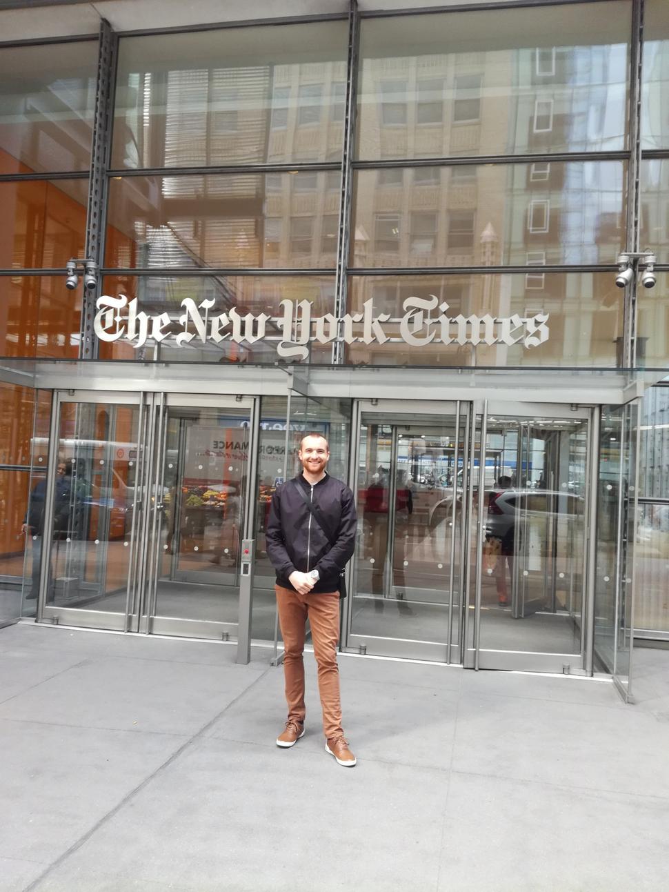 Sídlo novín New York Times.