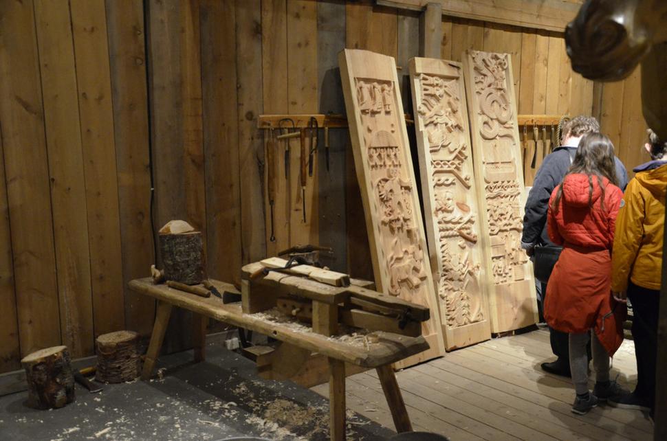 vikingské múzeum, ktoré navštívil kolega