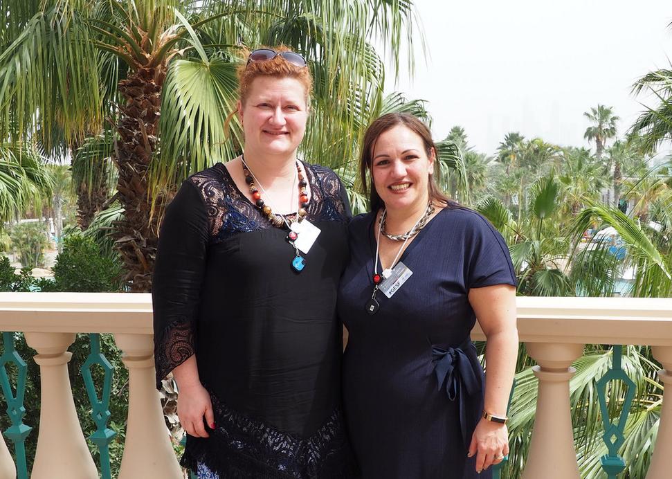 Zuzana Tkáčová s Andriou Zafirakou, víťazkou medzinárodnej ceny 2018