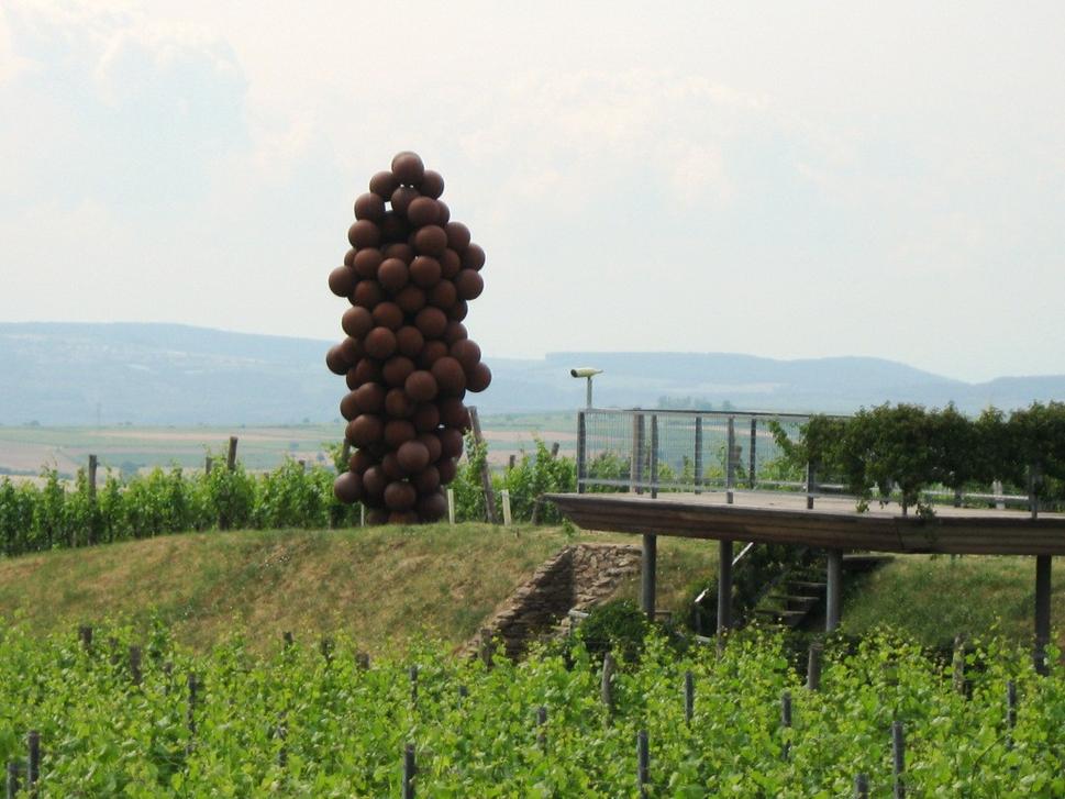 Strapec hrozna vysoký 7 metrov, s vyhliadkovou plošinou