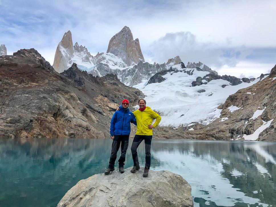 Na konci treku "Laguna de los tres" s výhľadom na Fitz Roy.
