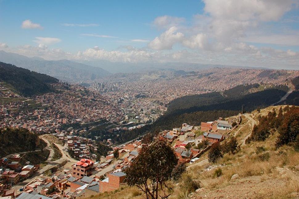Hlavné mesto Bolívie La Paz.