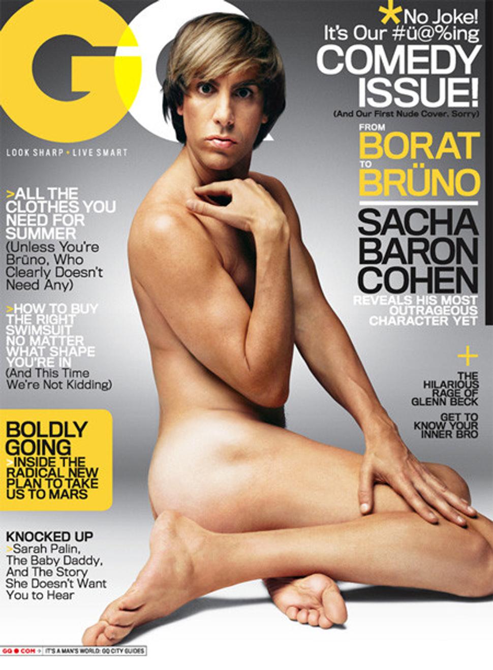 Brüno na obálke GQ