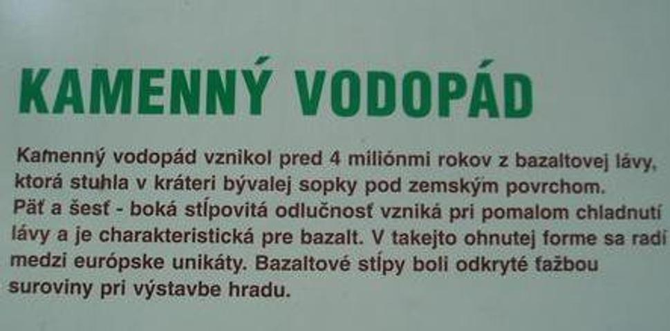 Kamenný vodopád