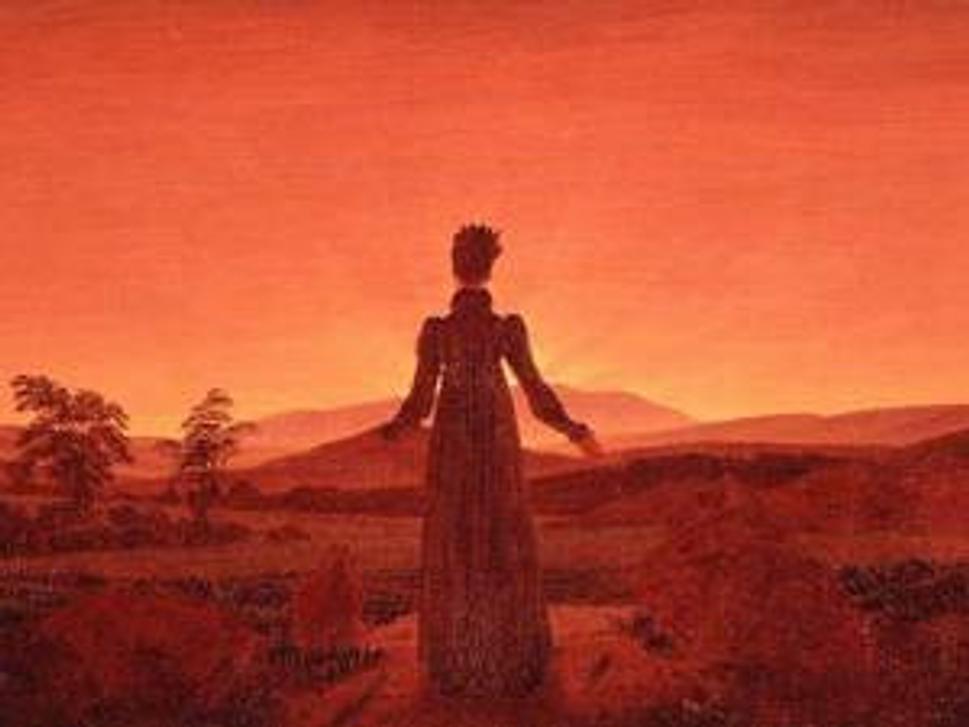 Frau in der Morgensonne, Caspar David Friedrich
