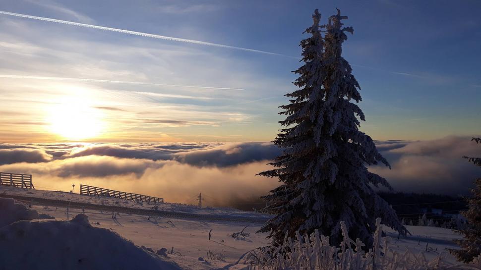 Kopaonik - západ slnka