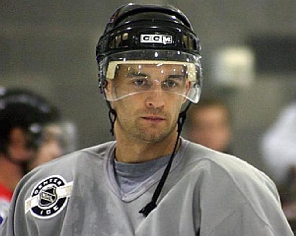 Pavol Demitra počas prípravného campu Kings pred sezónou 2005/2006