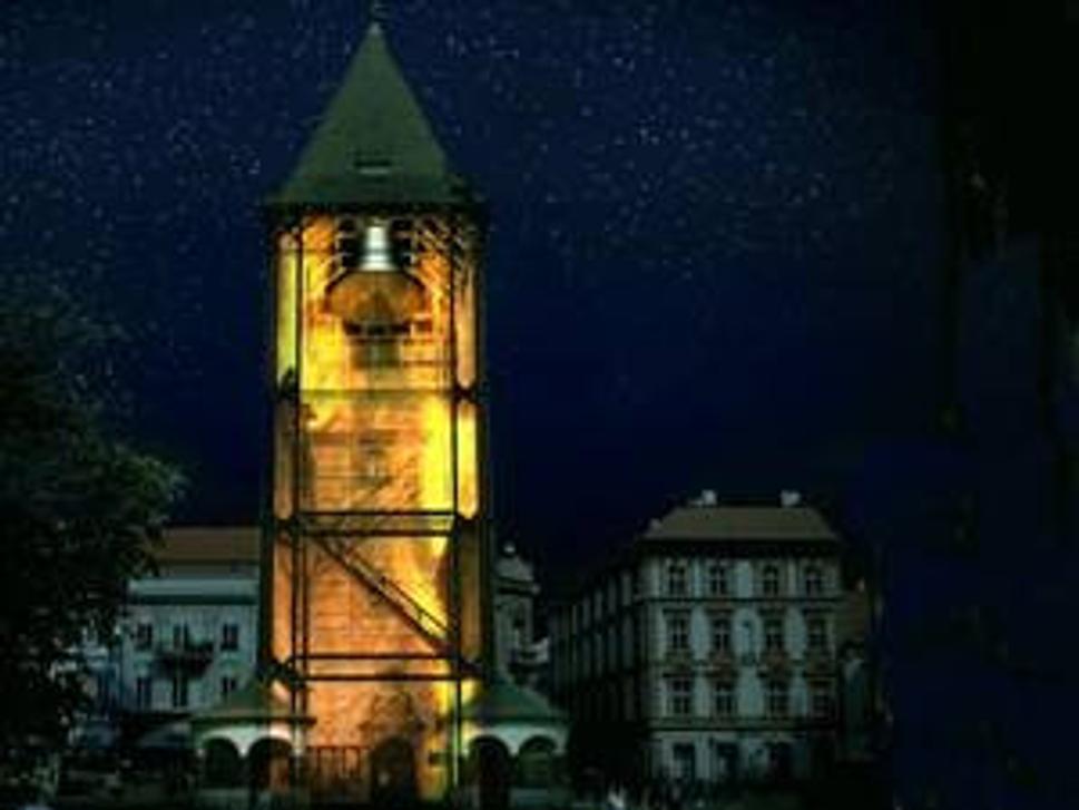 3D projekcia pri Urbanovej veži - Urban hiSTORY