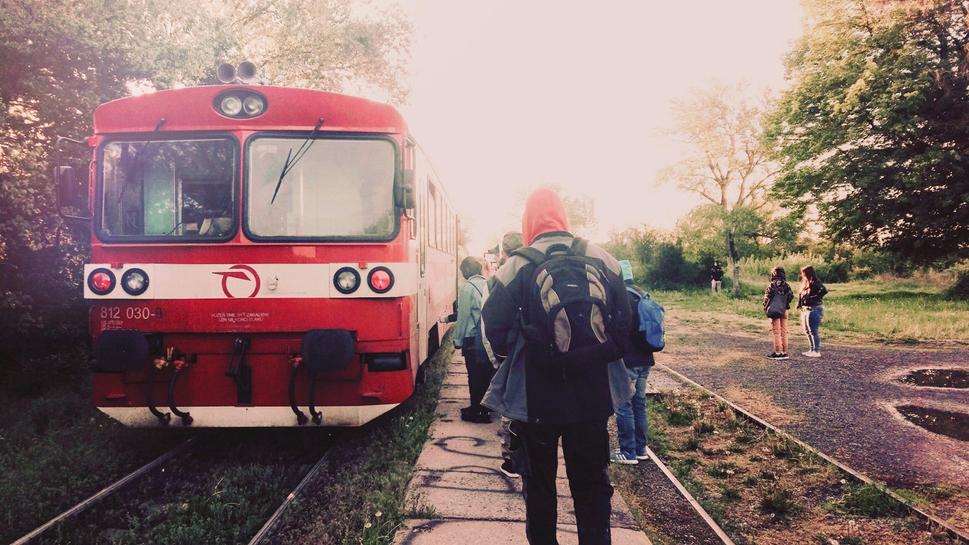 včasné ráno vo Vysokej pri Morave pred cestou do Kodane a ďalej