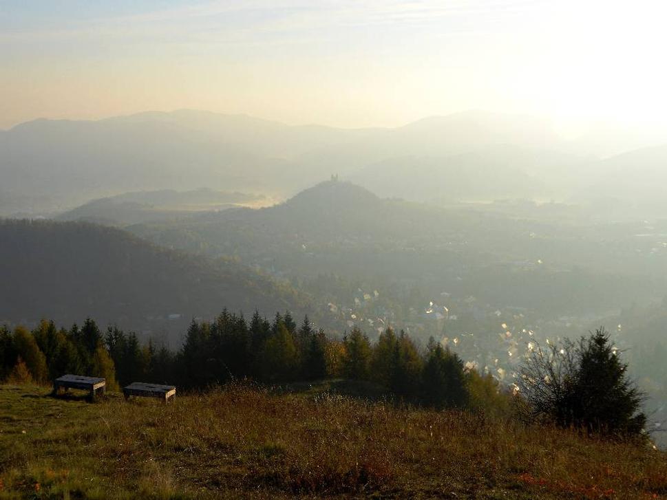 výhľad na mesto Banská Štiavnica
