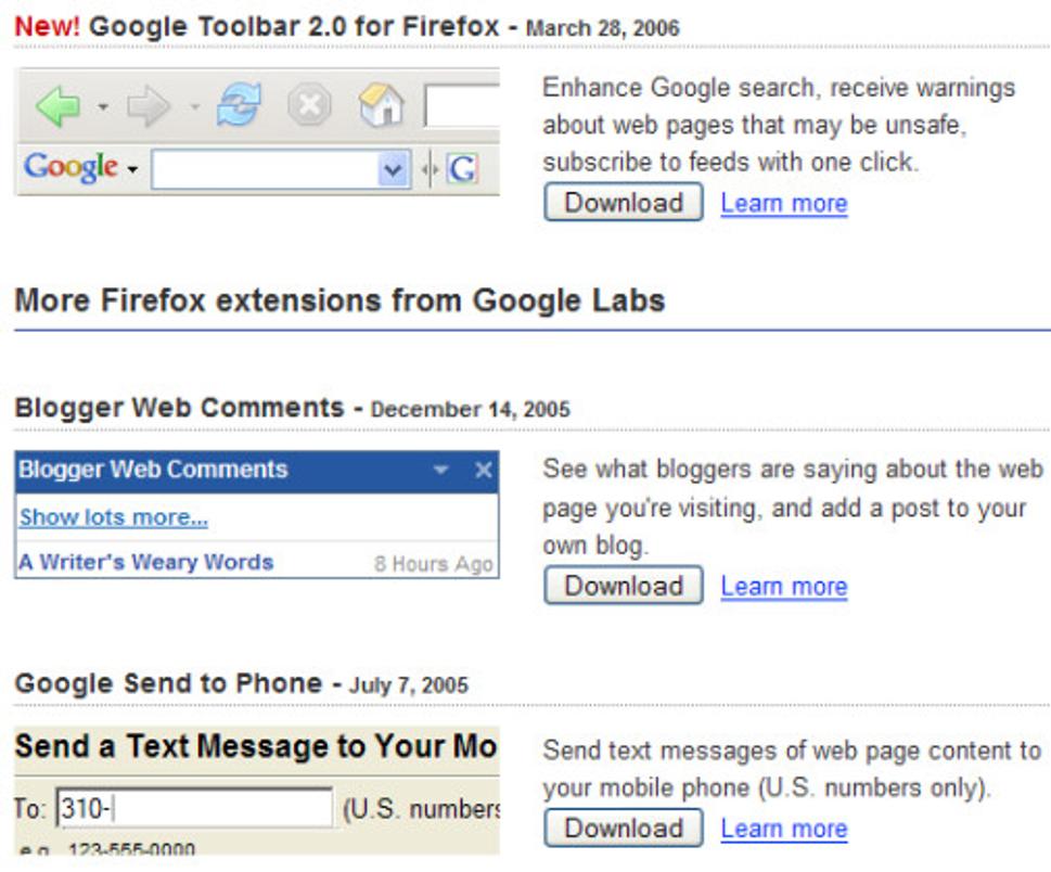 rozšírenia pre Firefox