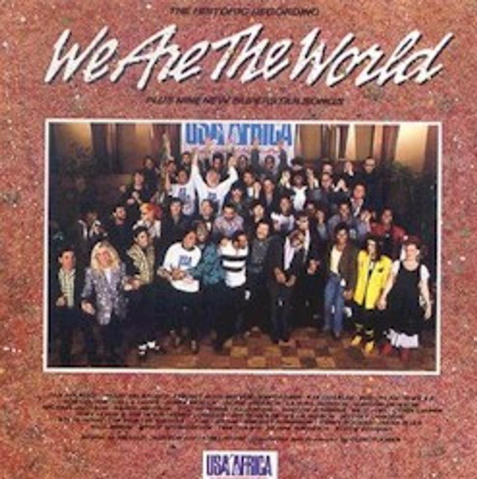 Obal pôvodného CD "We are the world" z 1985