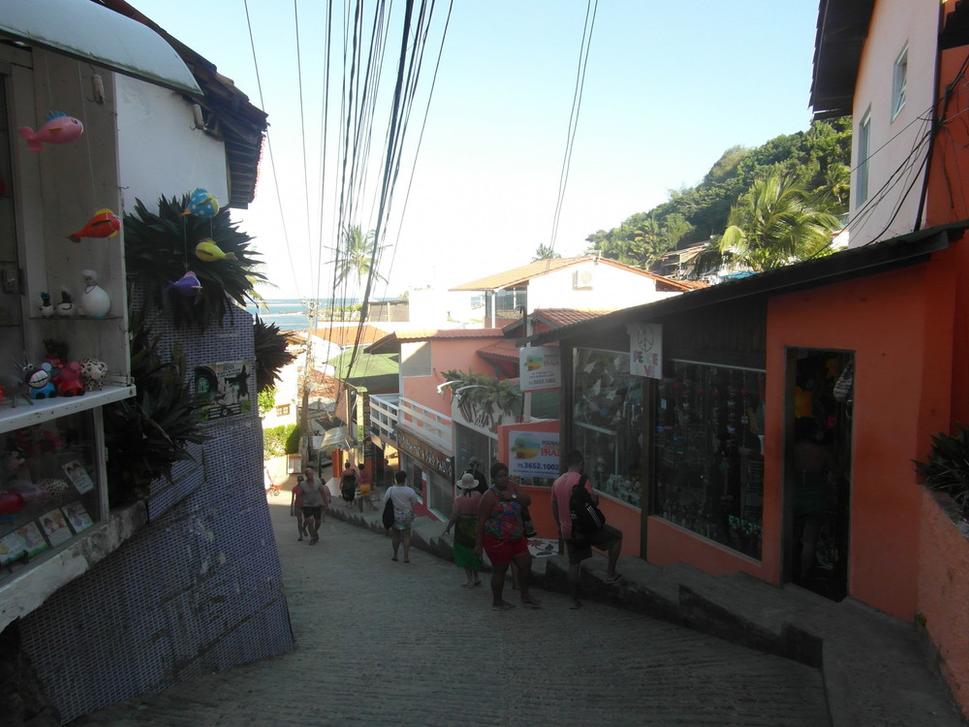 Uličky dedinkou Morro de Sao Paulo