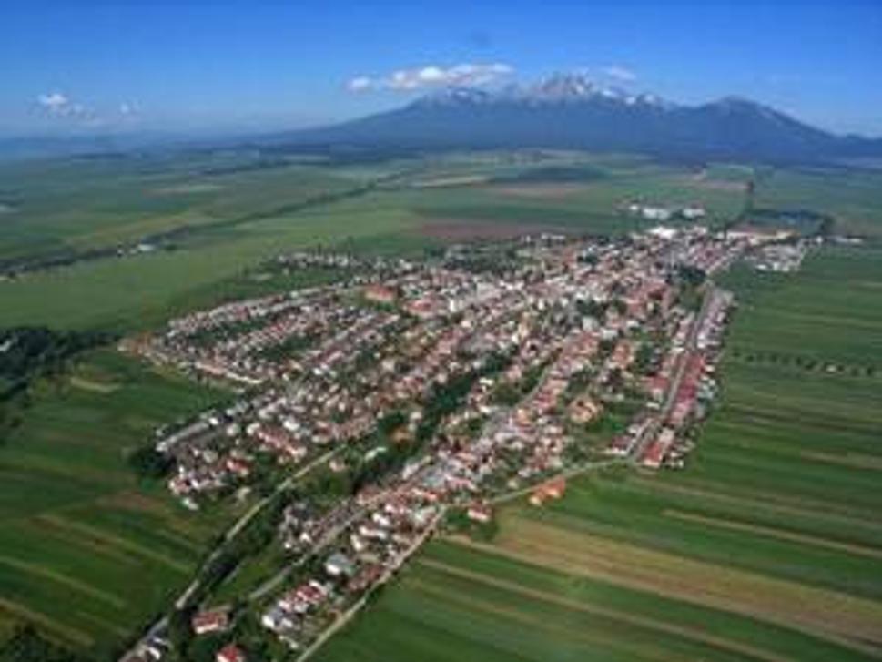 Spišská Belá z lietadla...