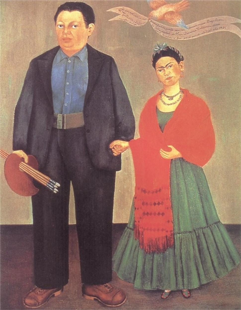 Diego a Frida na maľbe Fridy Kahlo