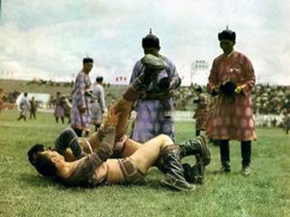 Zápasníci v "barildane".
