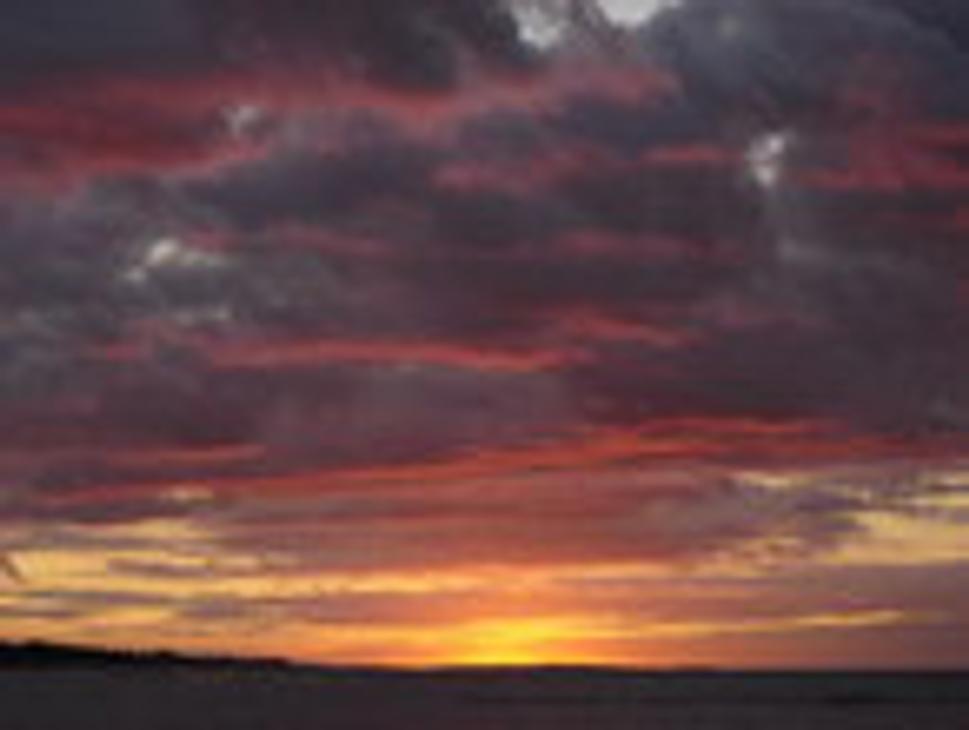 "After sunset, Steps beach"