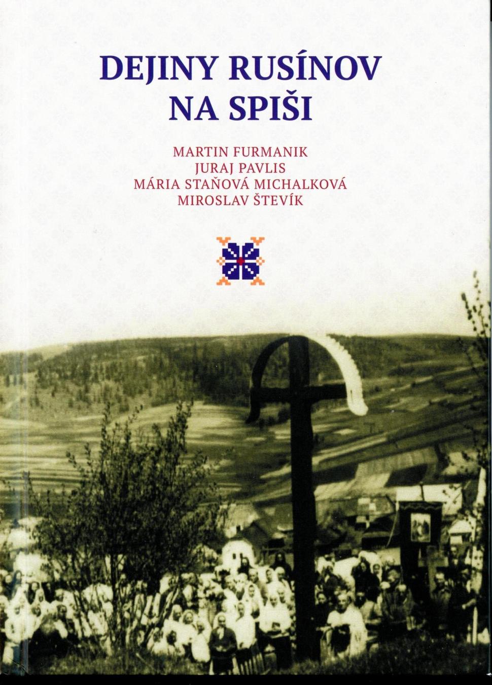 Úvodná obálka knihy Dejiny Rusínov na Spiši