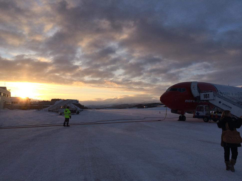 Vojenská základňa sa nachádza hneď vedľa letiska Bardufoss :)
