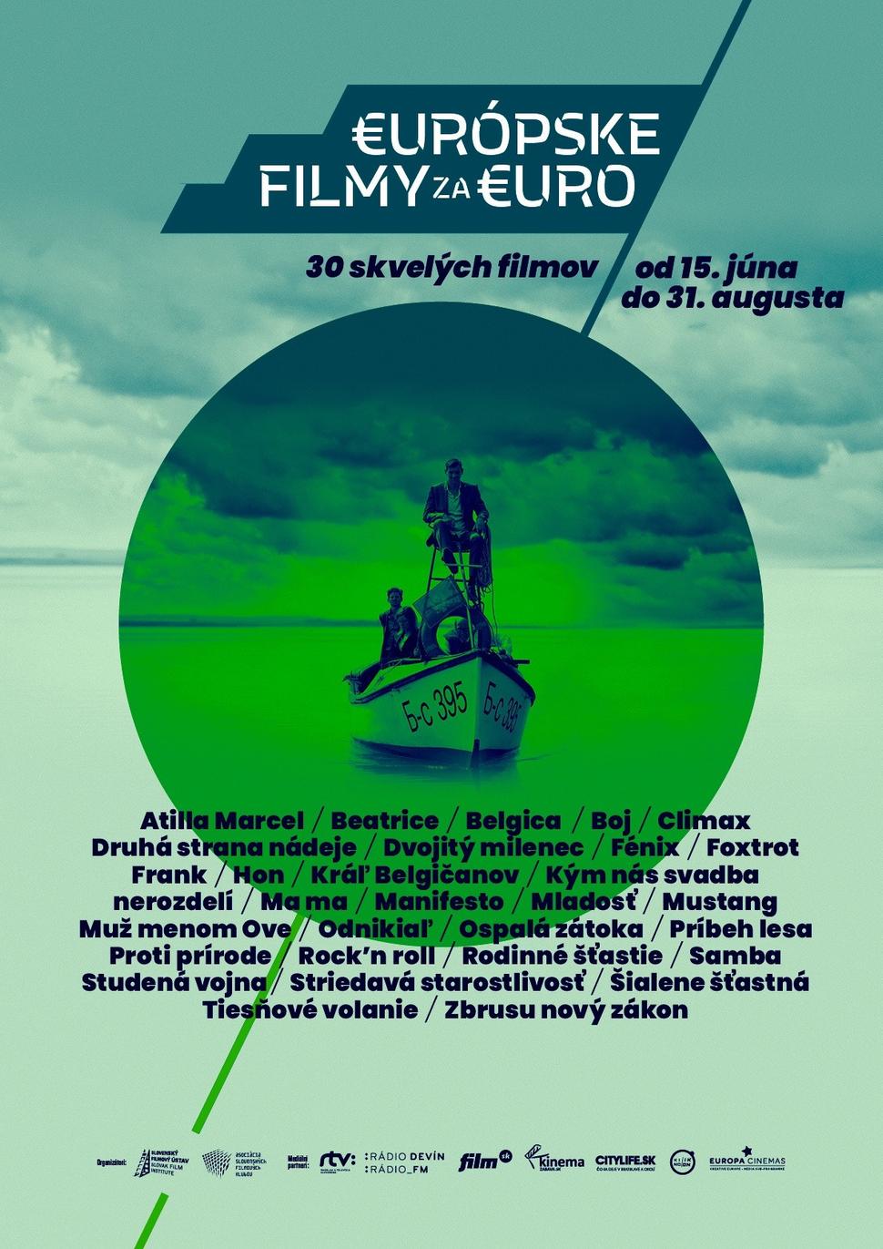 • Vizuál projektu €urópske filmy za €uro. •