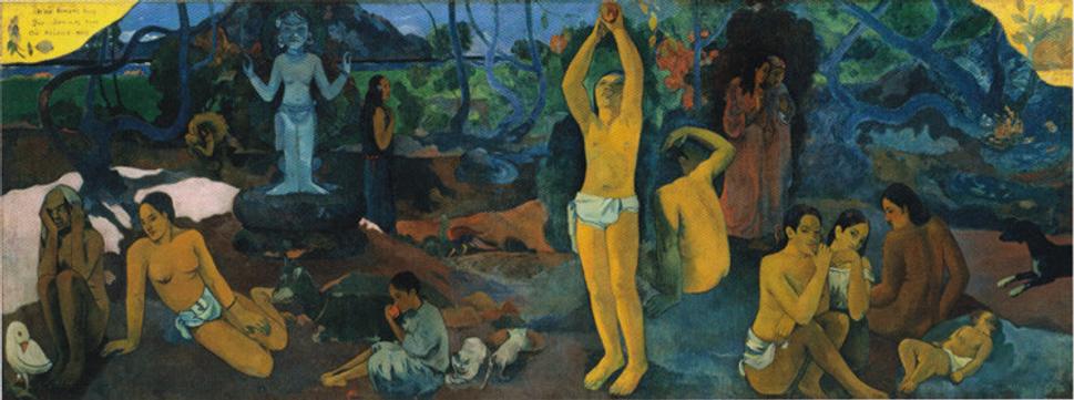 Paul Gauguin: Opýtaj sa, odkiaľ prichádzame? Čo sme? Kam ideme? (1897).