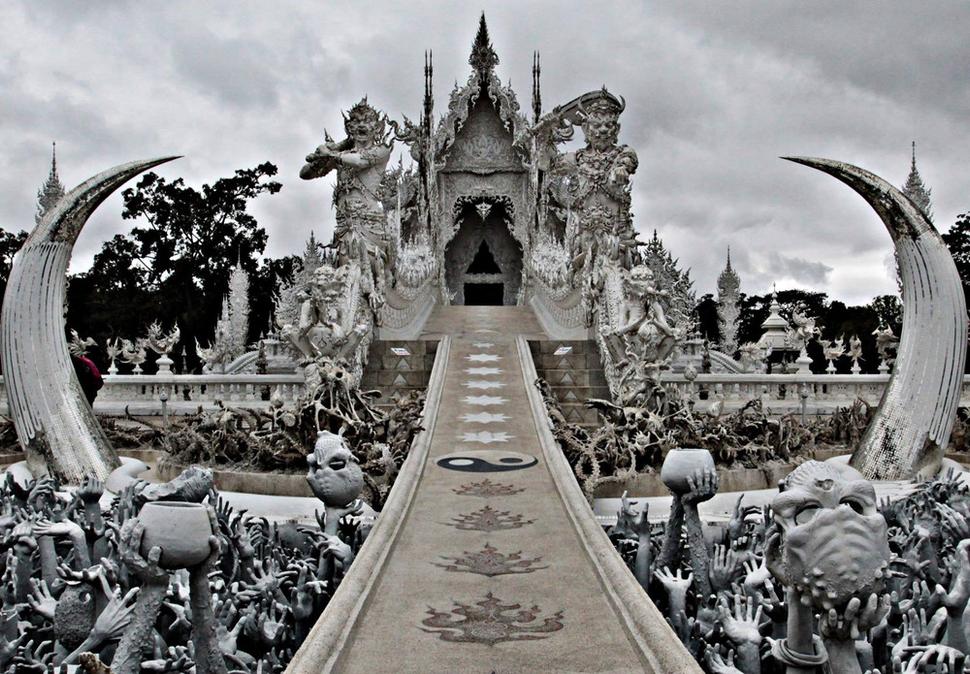 Biely chrám v Chiang Rai