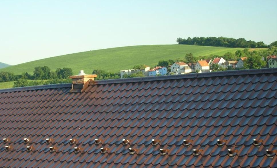 panoráma okolia Hrabovky zo strechy domu v Hrabovke