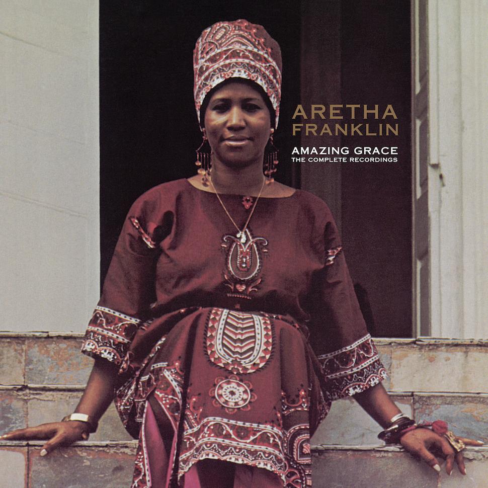 • Obal kompletu 4 LP Aretha Franklin: Amazing Grace. •