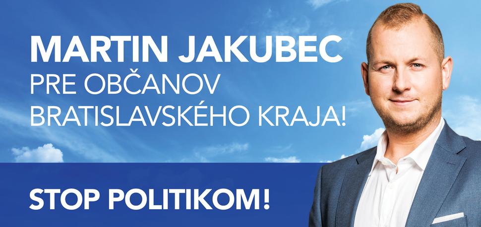 Budúci župan Bratislavského kraja Martin Jakubec bude nekorektný k politikom.